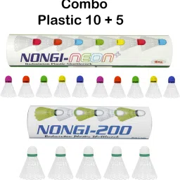 NEON Plus Combo Plastic Shuttle - White-picture-22