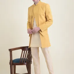 HOUSE OF DEYANN Solid Sherwani-image-87