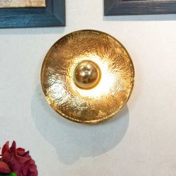 kapoor lampshades Hazel Metal Novelty Wall Light (Gold)-picture-33