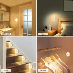 lariox Motion Sensor Light for Home with USB Charging Wireless Self LED ( Pack Of 2) Table Lamp image 5