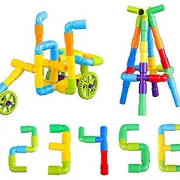 Assembly DIY Colorful Educational Smart Learning pipe Building Blocks for Kids-13