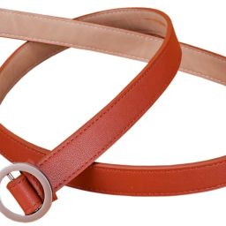 Women Brown Artificial Leather Belt-image-89