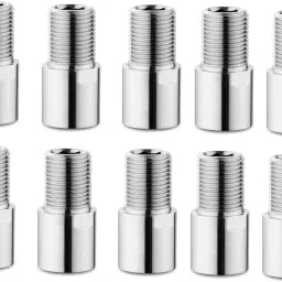 Extension Nipple Faucet For Fitting Full Brass 1.5inch Silver Chrome Pack Of 10 Faucet Nozzle-14