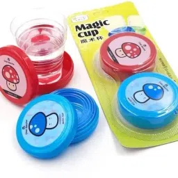 (Pack of 2) Magic Cup Collapsible Foldable Retractable Cup Glass for Outdoor Travel Gift Mug Glass Set Water/Juice Glass-11