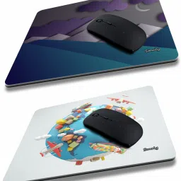 qivee cloud graphic combo (7) Mouse Pad Non-Slip Rubber Base Mouse pad for Laptop & Desktop Mousepad-18