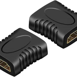 De-Ultimate Black Set of 2 Pcs Hdmi Extender Female to Female Coupler Adapter for Hdtv Phone Converter-9