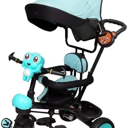 maanit Jimmi Tricycle with Canopy Dual Storage Basket With Hood Parental Handle Control Safety Guardrail Comfort Seat Model_R1 RUDRA_ for Kids|Boys|Girls Age 2-5 Years Tricycle-picture-39