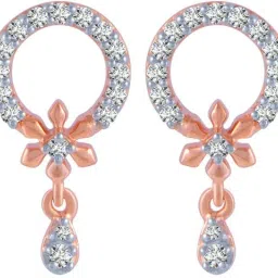 PC Chandra Jewellers Rose Gold 14kt Stud Earring-image-53