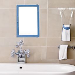 Navy Blue Mirror Storage Wall Cabinet for Bathroom Kitchen Medicines Makeup Multiuse Multipurpose, Wall Hung Storage Accessories, With Mirror, SMALL SIZE MINI Shelf Bracket-14
