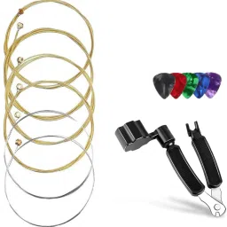Acoustic Guitar String Set with 3 in 1 Guitar String Winder ,Pin Puller , String Cutter Guitar String-1