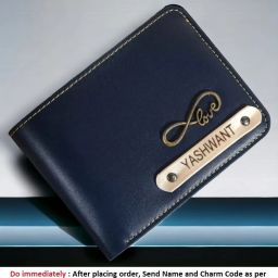 Men Casual Blue Genuine Leather Wallet-image-30