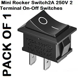 Mini Rocker Switch2A 250V 2 Terminal On-Off Switches Electronic Components Electronic Hobby Kit-image-13