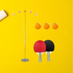 Table Tennis Trainer Ping Pong Rackets and Balls Base Training Practice Set Table Tennis Kit-image-17