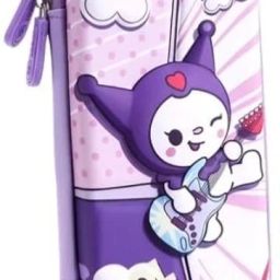 3D Sanrio Cartoon Kuromi Silicone Pencil Pouch DIY Fun Pen Holder 3D Sanrio Cartoon Kuromi Pencil Pouch Art EVA Pencil Box-12