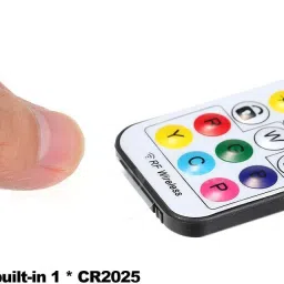 goodsbazaar 14 Keys + Lock + 300 Color Changes RF Wireless Remote LED Driver LED Strip Light 8 A Step Dimmer image 3