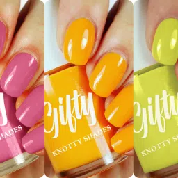 No Toxin Nail Lacquer Combo Pack of 3 Dessert night,Juicy orange,Evergreen-image-37
