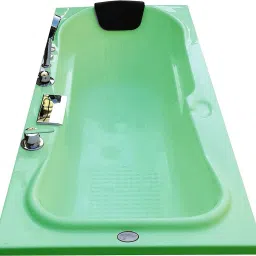 Rex 5.5 ft Acrylic Bath Tub with Front Panel and Filler System - Green Free-standing Bathtub-image-113