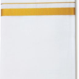 Chithra Fabrics 2.00'Meter | Tamil Nadu Parambariya Veshti With ¾'Inch Gold Zari Border Solid Men Dhoti-picture-11