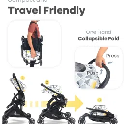 r for rabbit Street Smart Aero Stroller with One hand Collapse Fold Technology & Link Brake Stroller image 2