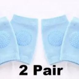 Baby Crawling Anti Slip Knee Pads Unisex Baby Toddlers KNEE AND ELBOW Pads SKY BLUE Baby Knee Pads-image-4