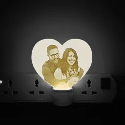 Heart Shaaped Balloon Lithophane Plug In LED Night Lamp|Personalized|3d Printed Night Lamp-11