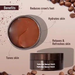 Coffee Hydrogel Under Eye Patches for Dark Circles | Cooling Under Eye Patch-image-0