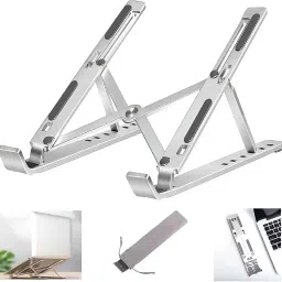 ASPAURA Height Adjustable Laptop Stand And Cooler | Tablet | Mobile | Book Laptop Stand-2
