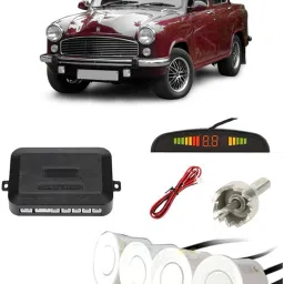 PKNA0142 White Car Reverse Parking Sensor with LED Display 4 Sensor PKNA0142 Parking Sensor-14