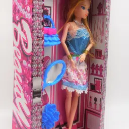Fashion Doll Set and Accessories for Party wear (Multicolor) (Age-3+)-image-6