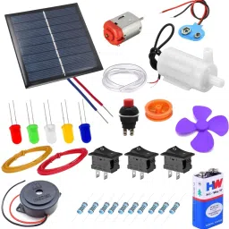 Solar Power Water Pump Simple Circuit Buzzer Science Project-29