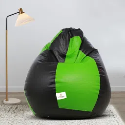 XXXL Classic Black and Neon Green Filled with Beans Teardrop Bean BagWith Bean Filling-picture-19