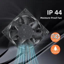 Enormity 80x38mm Computer Muffin Exhaust Fan Speed Controller 12V 5000RPM Variable Speed Fan with Heat Sinks All in one Cooler image 2