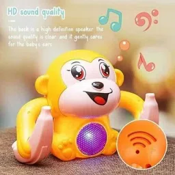 yajnas Dancing Monkey Musical Toy for Kids with Light, Sound and Touch Sensor image 5