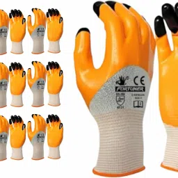 Tiger Print Coating – Multipurpose Nitrile Safety Gloves (10 Pairs) NitrileSafety Gloves-42