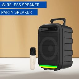 Clairbell Monster (BLUETOOTH TROLLEY SPEAKER) High Bass Sound Quality With Karaoke MicE248 35 W Bluetooth Party Speaker-image-95