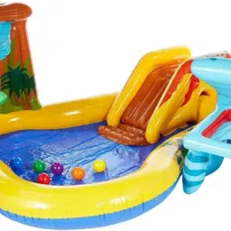 Dinosaur (IND*18) Play Centre With Free Pump Inflatable Swimming Pool-12