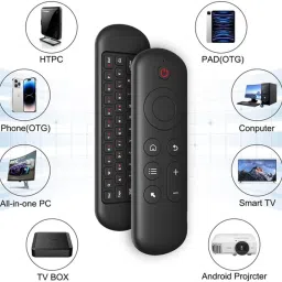 Tobo Air Mouse Remote Control Mouse Wireless Mini Keyboard 2.4G & BT5.2 TD-1285WA Wireless Standard Multi-device Keyboard Compatible with iPad, Desktop, Laptop, Tablet, Mac image 4