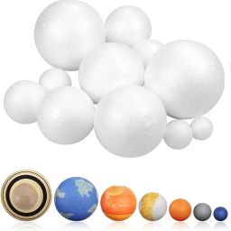 Galaxy-Themed Plain Foam Balls – 9 Pc Mixed Size Set for DIY Use-image-29