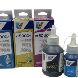 SDS Refill Ink for BT 6000BK / 5000Y/C/M Compatible in Brother HL T4000DW , DCP - T220 ,DCP - T300 ,DCP - T310 ,DCP - T420W ,DCP - T500W ,DCP - T510W , DCP -T520W ,DCP - T700W , DCP -T710W , DCP -T720DW ,DCP - T8200DW , DCP -T825DW Printers Black + Tri Color Combo Pack Ink Bottle-21