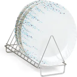 Beautiful Star Printed Melamine Full Size Round Dinner Plate (Set of 3; 11 Inches) Dinner Plate-2