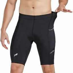 Solid Men Black Gym Shorts, Swim Shorts, Compression Shorts, Cycling Shorts, Sports Shorts-image-72