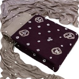Unstitched Cotton Blend Salwar Suit Material Printed-image-1
