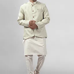 AMZIRA Solid, Woven Sherwani-image-96