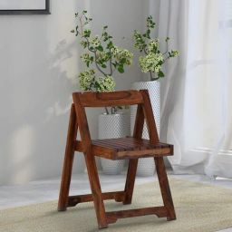 woodsworth from pepperfry Carion Sheesham Wood Folding Chair In Scratch Resistant Honey Oak Finish-picture-26