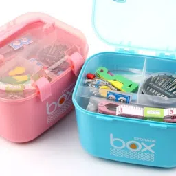 divinezon Plastic Multipurpose Rectangular Storage Box Storage Basket image 5
