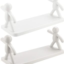 vrdh Self Adhesive Multi-Purpose Wall Hanging Humanoid floating Shelf 1.880 Plastic Wall Shelf-picture-13