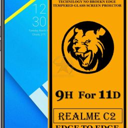 SEVEN7STAR Edge To Edge Tempered Glass for Realme C2-image-24