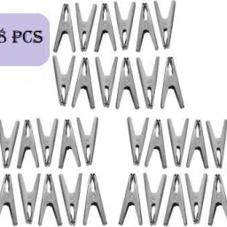 Anne-kee 48 PCs Cloth Clip Cloth Pegs Clothes Pegs Hanging Clip Heavy duty Stainless Steel Cloth Clips-image-23