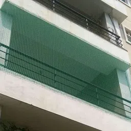 amz sports nets Pigeon Net for Balcony (Protection net) (Pigeon)(Monkey) GREEN(10FTX 55FT) Insect Net image 2