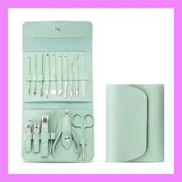 Manicure Set Nail Clippers Pedicure Kit 1 Grooming Kit with Travel Case W33-picture-35